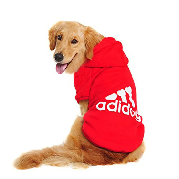 Adidog Dog Hoodie Sweatshirt with Letters Spring Dog Clothes for Small Dogs Chihuahua Puppy Coat French Bulldog Labrador Custume