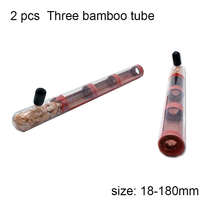 DIY Ant Farm 2 pcs 18-180mm Gypsum Bamboo Test Tube Nest with Feeding Area Pet Anthill Workshop Ant House Queen Ant Nest Castle