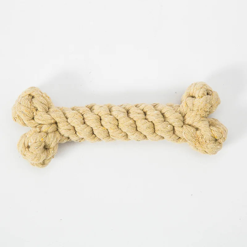 Bones Shape Dog Toys for Small Large Dogs Bite Resistant Teething Cleaning Chew Toy Cotton Pet Puppy Molar Toys Pets Products