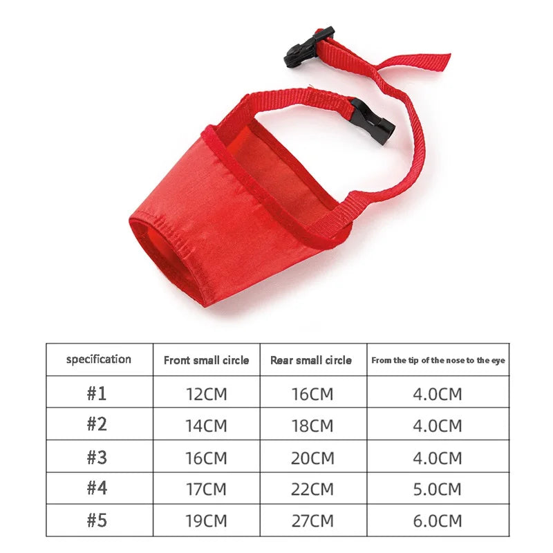 S-XXL Dog Muzzle Soft Covered Muzzle For Small Medium Large Dogs Prevent Biting Chewing Protection Muzzle With Adjustable Strap