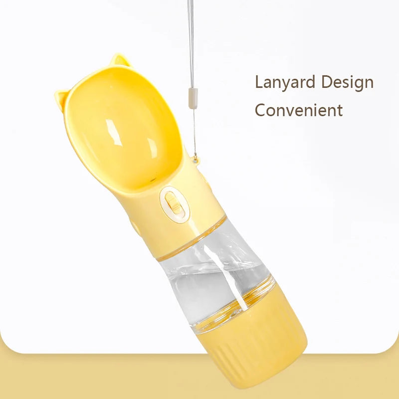 Dog Water Bottle Portable Puppy Drinking Food Feeder For Small Medium Dogs Cats Outdoor Leak Proof Corgi Beagle Pet Supplies