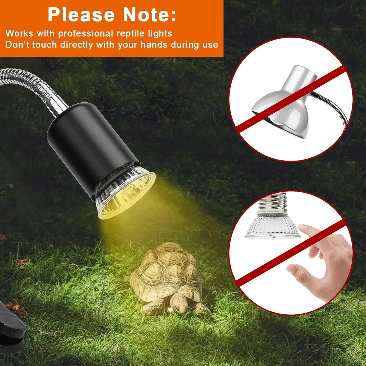75/50/25W Tortoise Lizard Basking Lamp UVB Bulb UV E27 Bulbs Amphibians Pet Snake Reptile Heating Sunlight Calcium Supplement