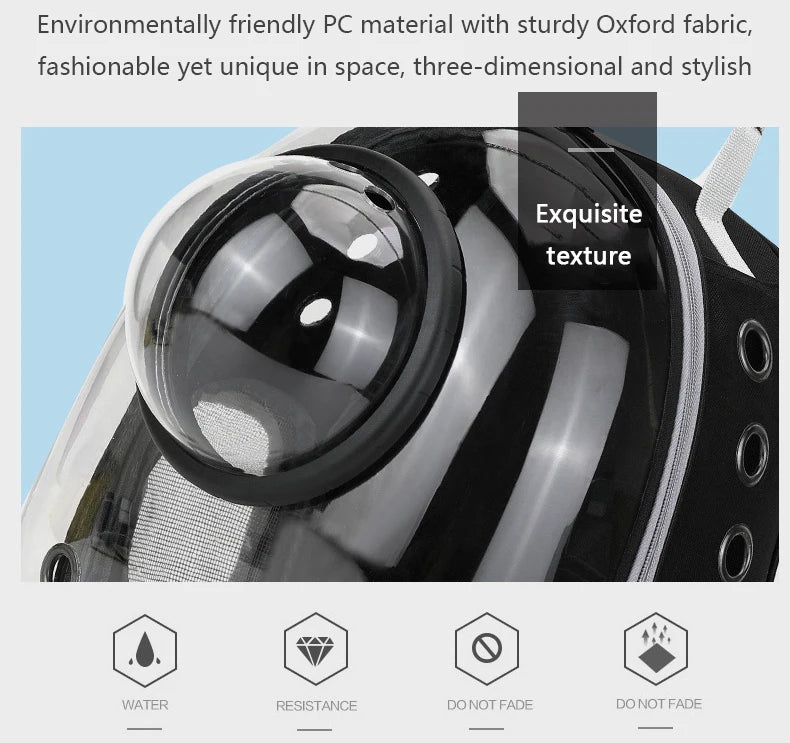 Cat Pet Carrier Backpack Transparent Capsule Bubble Pet Backpack Small Animal Puppy Kitty Bird Breathable Pet Carrier for Travel