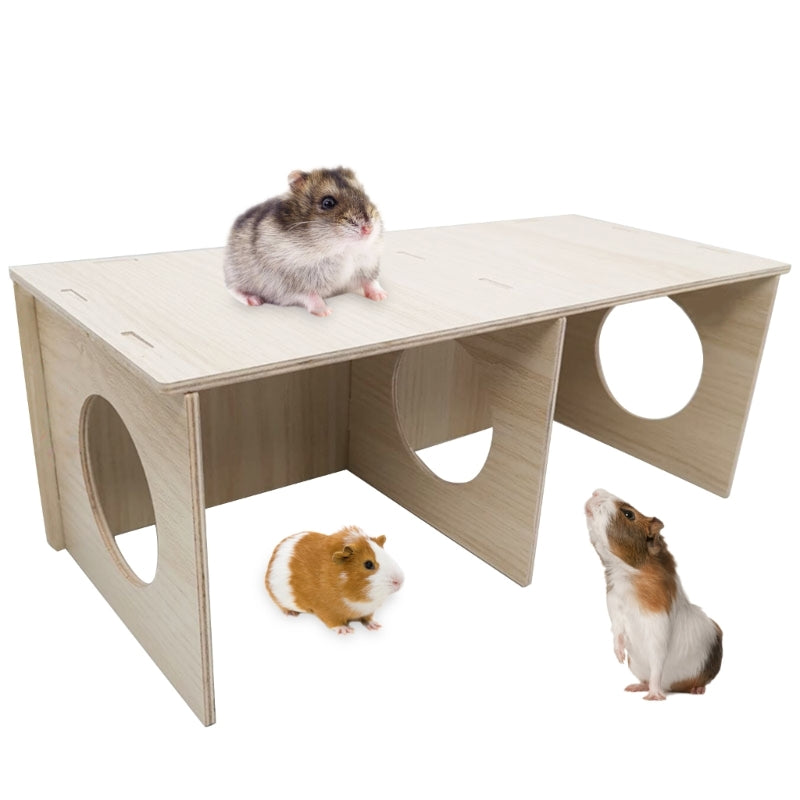 P82E Hamster House Hideout Chamber Natural Nest Habitat for Gerbils Hamster