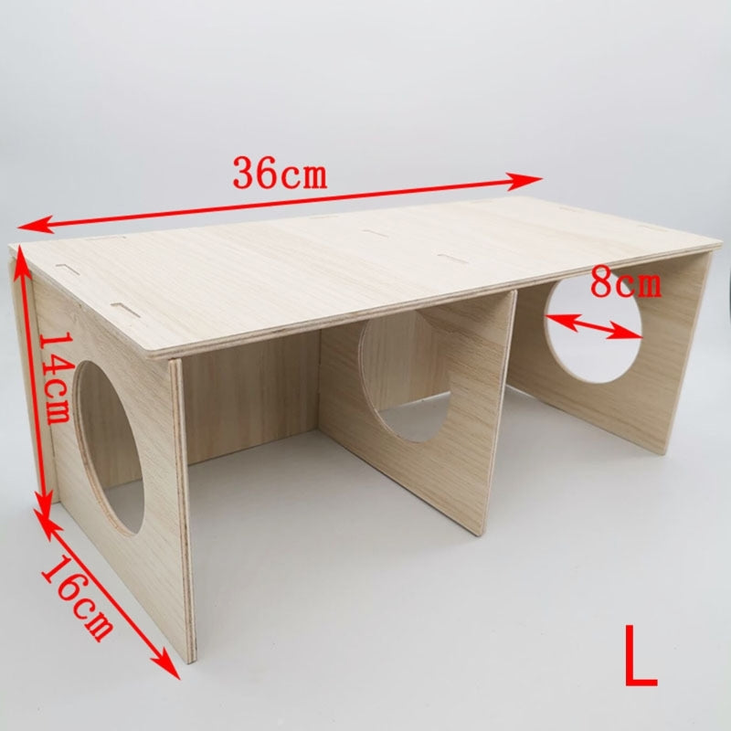 P82E Hamster House Hideout Chamber Natural Nest Habitat for Gerbils Hamster