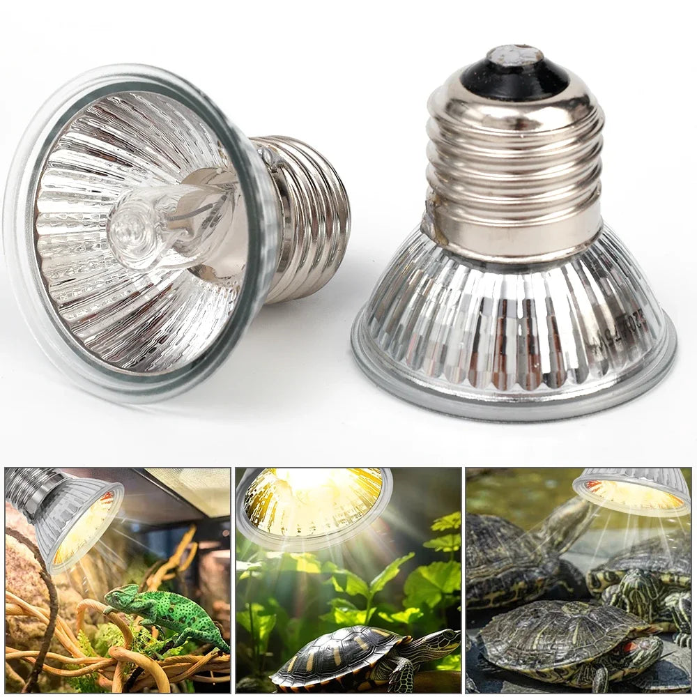 75/50/25W Tortoise Lizard Basking Lamp UVB Bulb UV E27 Bulbs Amphibians Pet Snake Reptile Heating Sunlight Calcium Supplement