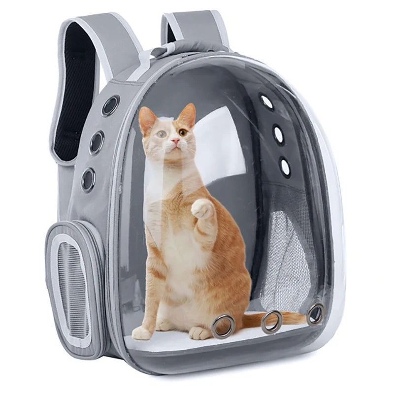 Cat Pet Carrier Backpack Transparent Capsule Bubble Pet Backpack Small Animal Puppy Kitty Bird Breathable Pet Carrier for Travel