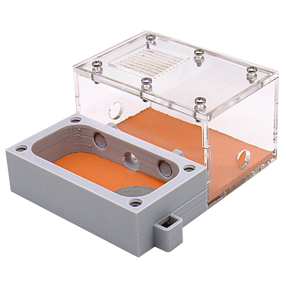 3D Acrylic Mini Ant Nest With Moisturizing Water Tower Ant Farm Pet Queen Breeding Box Anthill Insect House Workshop Accessory