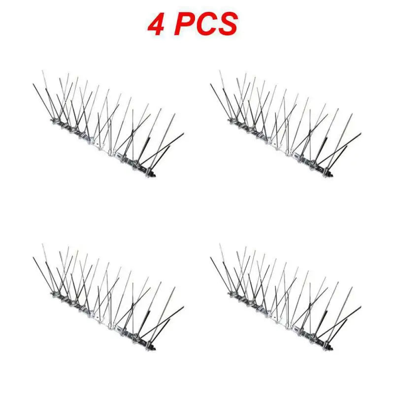 1/2/4PCS Stainless Steel Bird Repellent Spikes Anti Pigeon Nail Bird Deterrent Tool Pest Control Pigeons Owl Small Birds Fence