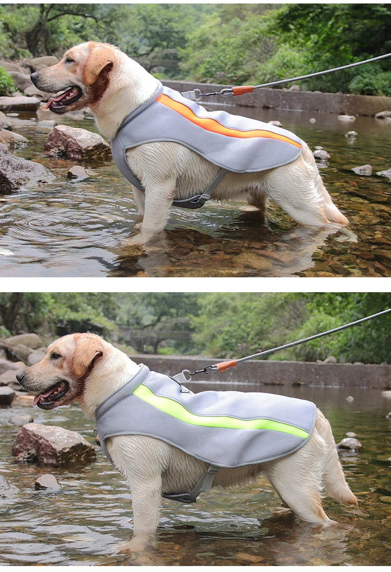 Pet Heatstroke Prevention and Cooling Vest Dogs Summer Outdoor Activities clothing for Large Dog Clothing Pets Products for Dog