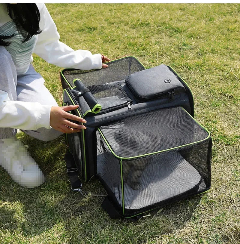 Portable Pet Shoulder Bag Cat Carrier Breathable Puppy Cat Bag Outdoor Travel Backpack Pet Dog Cat Transport Carrying Handbag