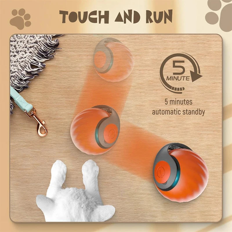 Pet Toy Ball Intelligent Electric Interactive Game Gravity Sensor Smart Jumping Rolling Ball Automatic Moving Puppy Cat Toys