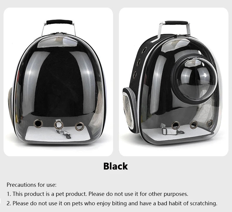 Cat Pet Carrier Backpack Transparent Capsule Bubble Pet Backpack Small Animal Puppy Kitty Bird Breathable Pet Carrier for Travel