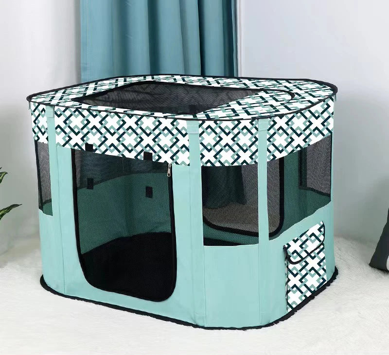Portable Foldable Pet Playpen Cat Delivery Room For Pet Birthing Center Crates Kennel Outdoor Indoor Dog Playpen Travel Camping