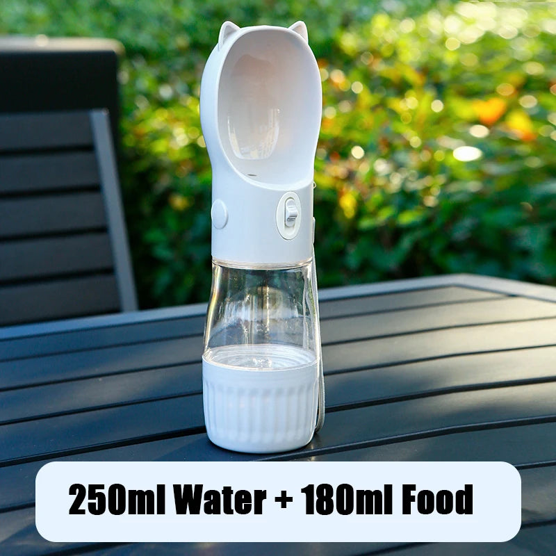 Dog Water Bottle Portable Puppy Drinking Food Feeder For Small Medium Dogs Cats Outdoor Leak Proof Corgi Beagle Pet Supplies