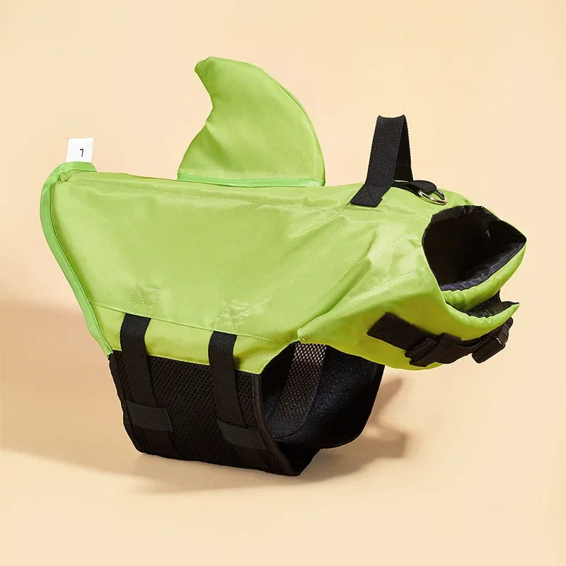 Dog Life Vest Summer Shark Pet Life Jacket Dogs Swimwear Lifeguard Dog Life Jacket Floating Preserver For Swimming Suit