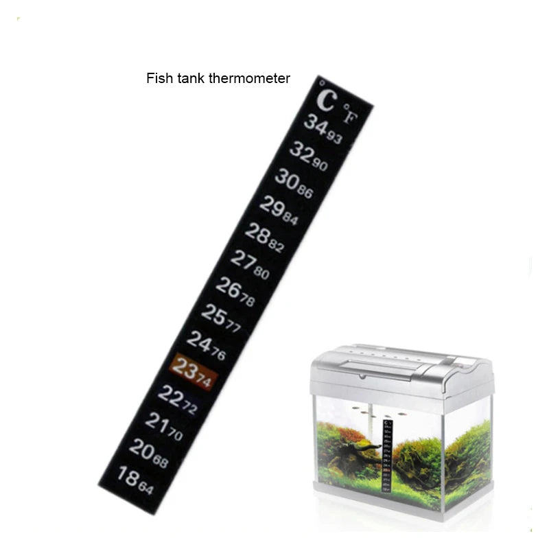 Dual Scale Aquarium Thermometer Fish Tank Liquid Fahrenheit Sticker Digital Aquarium Aquarium Thermometer Stick Control Products