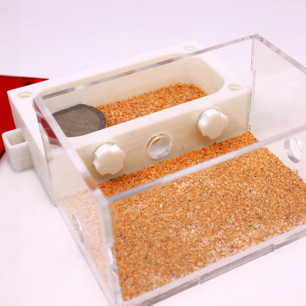 3D Acrylic Mini Ant Nest With Moisturizing Water Tower Ant Farm Pet Queen Breeding Box Anthill Insect House Workshop Accessory