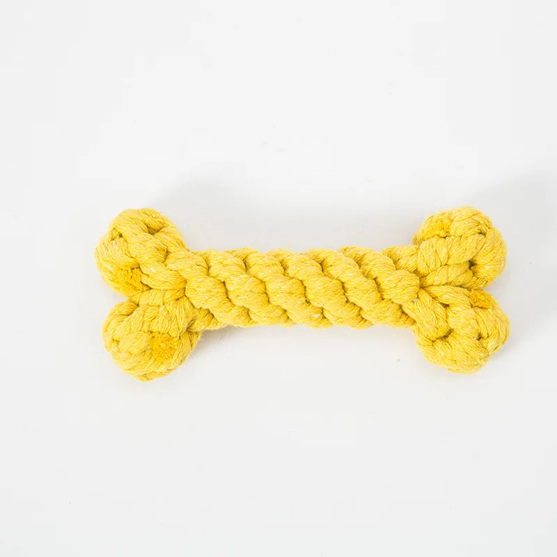 Bones Shape Dog Toys for Small Large Dogs Bite Resistant Teething Cleaning Chew Toy Cotton Pet Puppy Molar Toys Pets Products