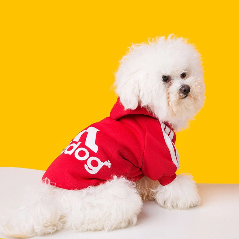 Adidog Dog Hoodie Sweatshirt with Letters Spring Dog Clothes for Small Dogs Chihuahua Puppy Coat French Bulldog Labrador Custume
