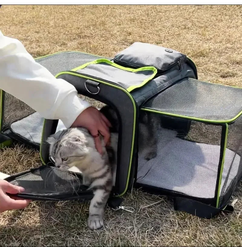 Portable Pet Shoulder Bag Cat Carrier Breathable Puppy Cat Bag Outdoor Travel Backpack Pet Dog Cat Transport Carrying Handbag