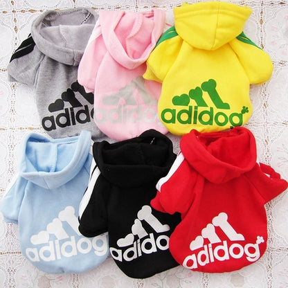 Adidog Dog Hoodie Sweatshirt with Letters Spring Dog Clothes for Small Dogs Chihuahua Puppy Coat French Bulldog Labrador Custume