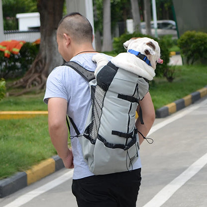 Breathable Pet Dog Carrier Bag for Large Dogs Golden Retriever Bulldog Backpack Adjustable Big Dog Travel Bags Pets Products
