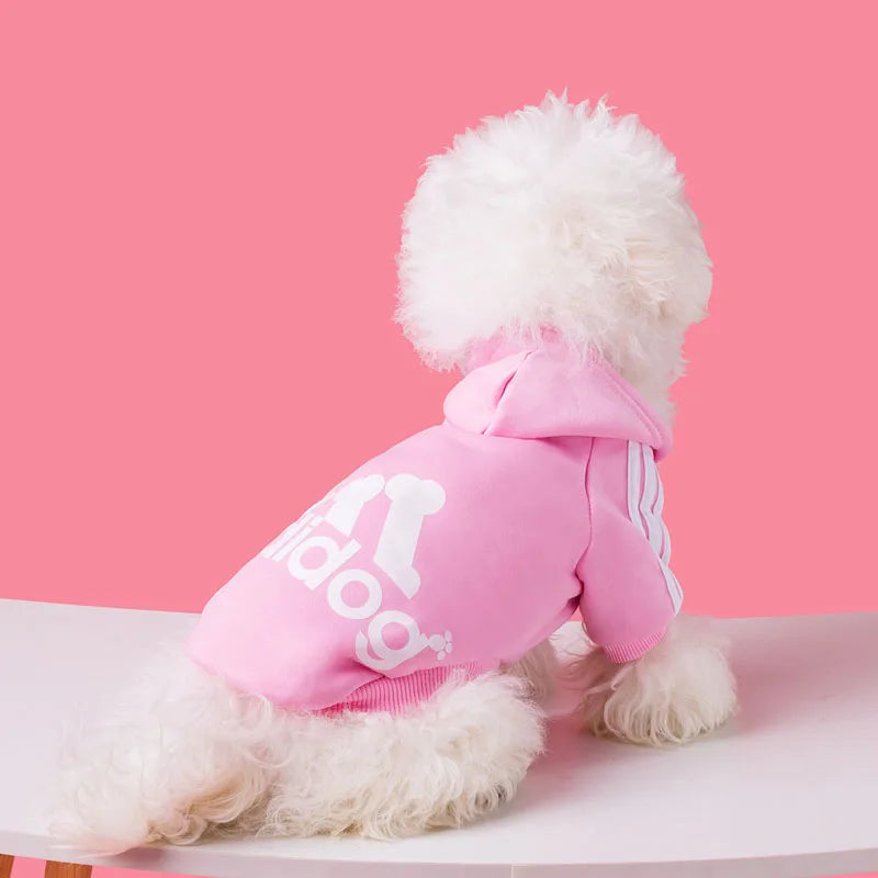 Adidog Dog Hoodie Sweatshirt with Letters Spring Dog Clothes for Small Dogs Chihuahua Puppy Coat French Bulldog Labrador Custume