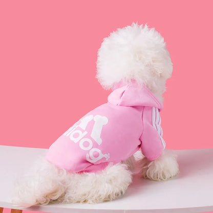 Adidog Dog Hoodie Sweatshirt with Letters Spring Dog Clothes for Small Dogs Chihuahua Puppy Coat French Bulldog Labrador Custume