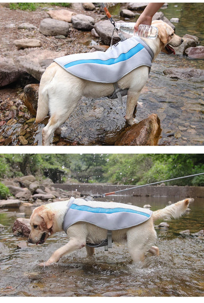 Pet Heatstroke Prevention and Cooling Vest Dogs Summer Outdoor Activities clothing for Large Dog Clothing Pets Products for Dog