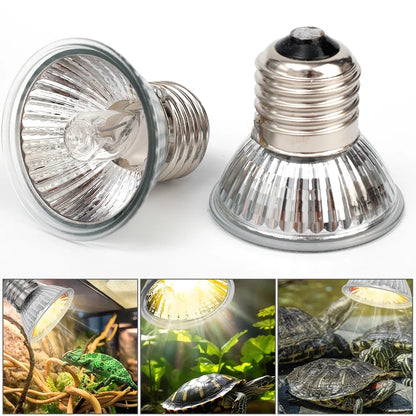 75/50/25W Tortoise Lizard Basking Lamp UVB Bulb UV E27 Bulbs Amphibians Pet Snake Reptile Heating Sunlight Calcium Supplement