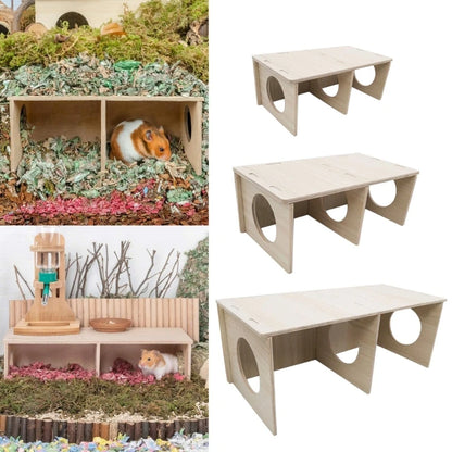 P82E Hamster House  Hideout Chamber Natural  Nest Habitat for Gerbils Hamster
