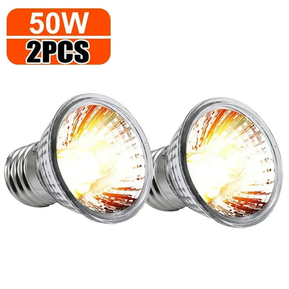 75/50/25W Tortoise Lizard Basking Lamp UVB Bulb UV E27 Bulbs Amphibians Pet Snake Reptile Heating Sunlight Calcium Supplement