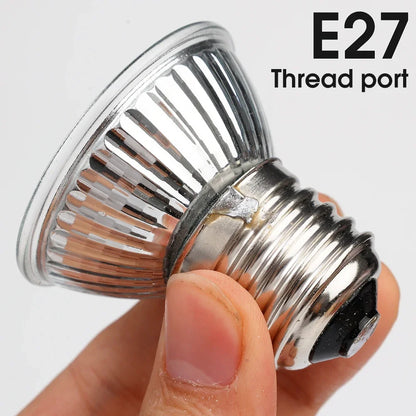 75/50/25W Tortoise Lizard Basking Lamp UVB Bulb UV E27 Bulbs Amphibians Pet Snake Reptile Heating Sunlight Calcium Supplement