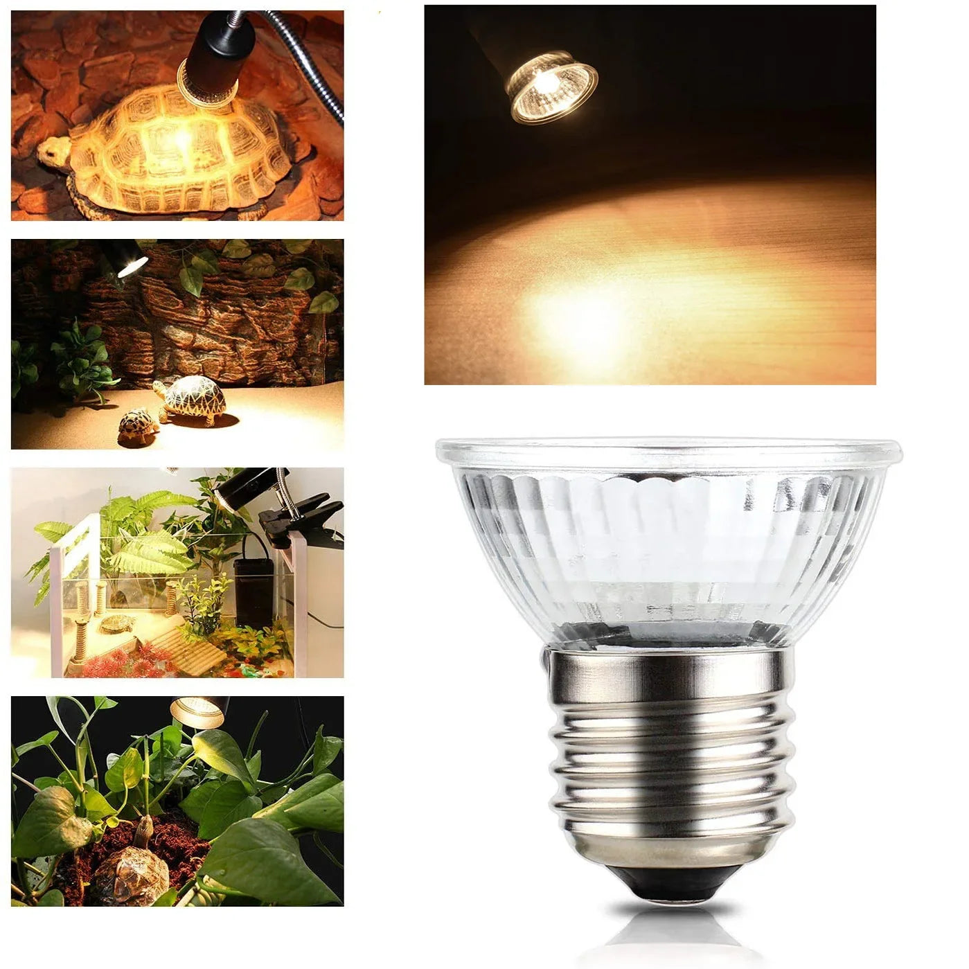 75/50/25W Tortoise Lizard Basking Lamp UVB Bulb UV E27 Bulbs Amphibians Pet Snake Reptile Heating Sunlight Calcium Supplement
