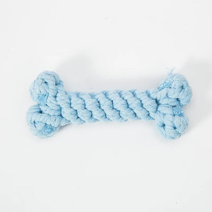 Bones Shape Dog Toys for Small Large Dogs Bite Resistant Teething Cleaning Chew Toy Cotton Pet Puppy Molar Toys Pets Products