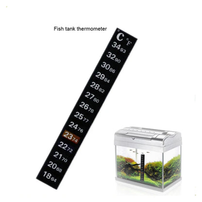 Dual Scale Aquarium Thermometer Fish Tank Liquid Fahrenheit Sticker Digital Aquarium Aquarium Thermometer Stick Control Products