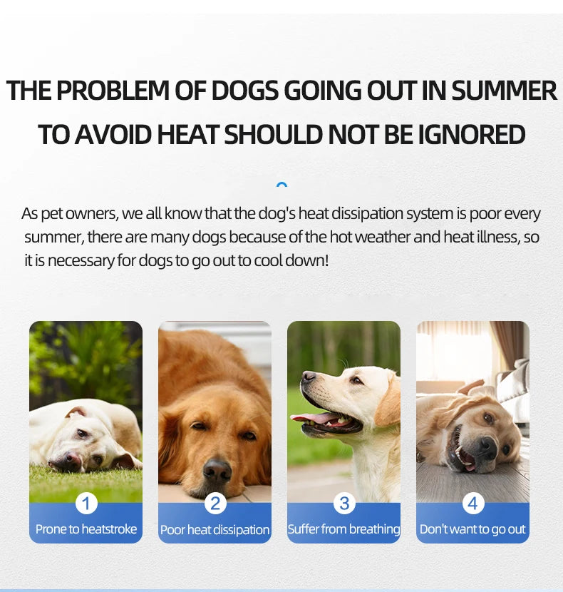 Pet Heatstroke Prevention and Cooling Vest Dogs Summer Outdoor Activities clothing for Large Dog Clothing Pets Products for Dog