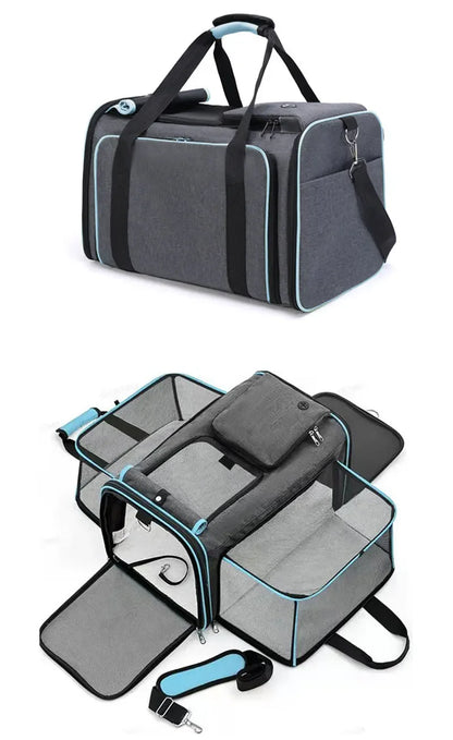 Portable Pet Shoulder Bag Cat Carrier Breathable Puppy Cat Bag Outdoor Travel Backpack Pet Dog Cat Transport Carrying Handbag