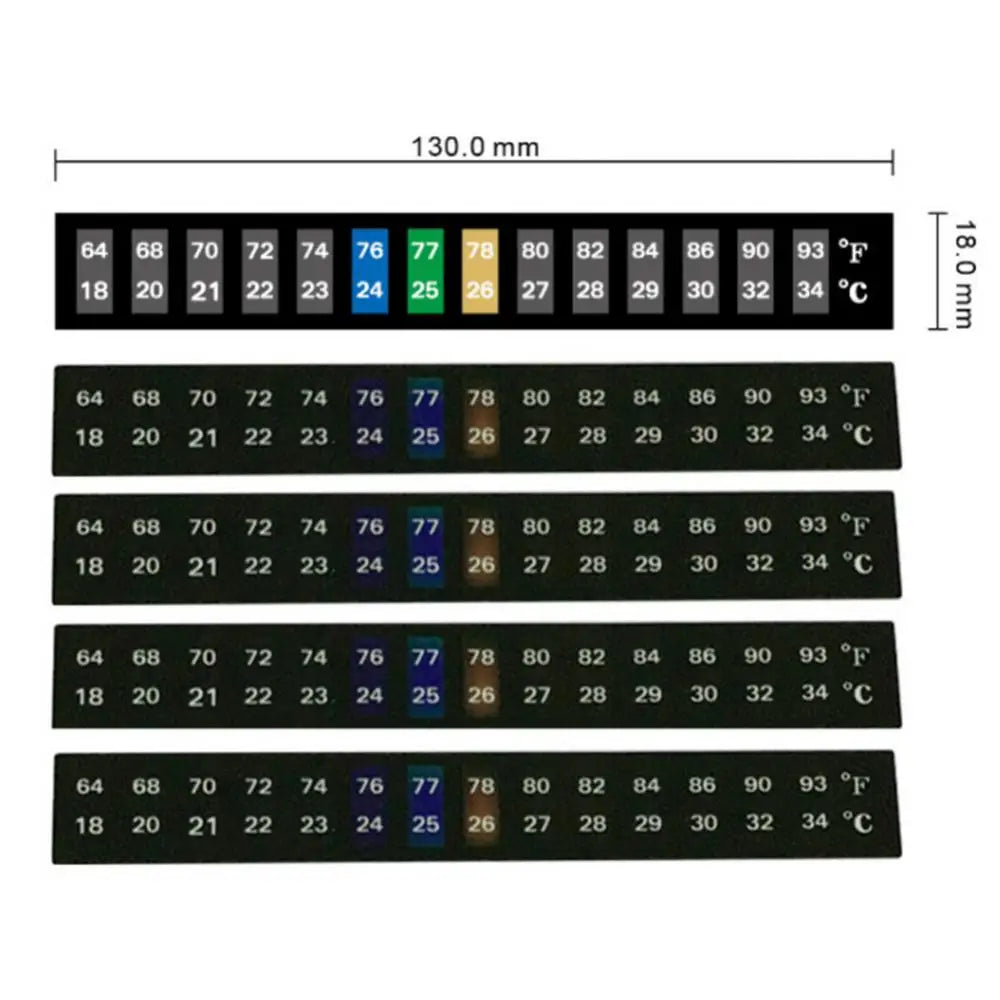 Dual Scale Aquarium Thermometer Fish Tank Liquid Fahrenheit Sticker Digital Aquarium Aquarium Thermometer Stick Control Products