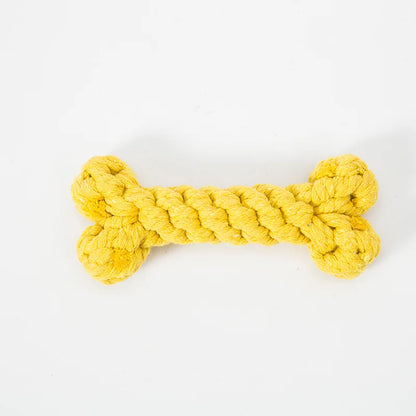 Bones Shape Dog Toys for Small Large Dogs Bite Resistant Teething Cleaning Chew Toy Cotton Pet Puppy Molar Toys Pets Products