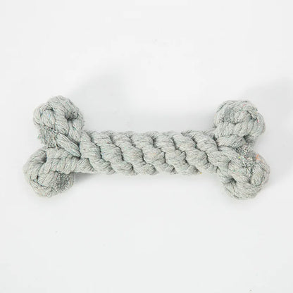 Bones Shape Dog Toys for Small Large Dogs Bite Resistant Teething Cleaning Chew Toy Cotton Pet Puppy Molar Toys Pets Products